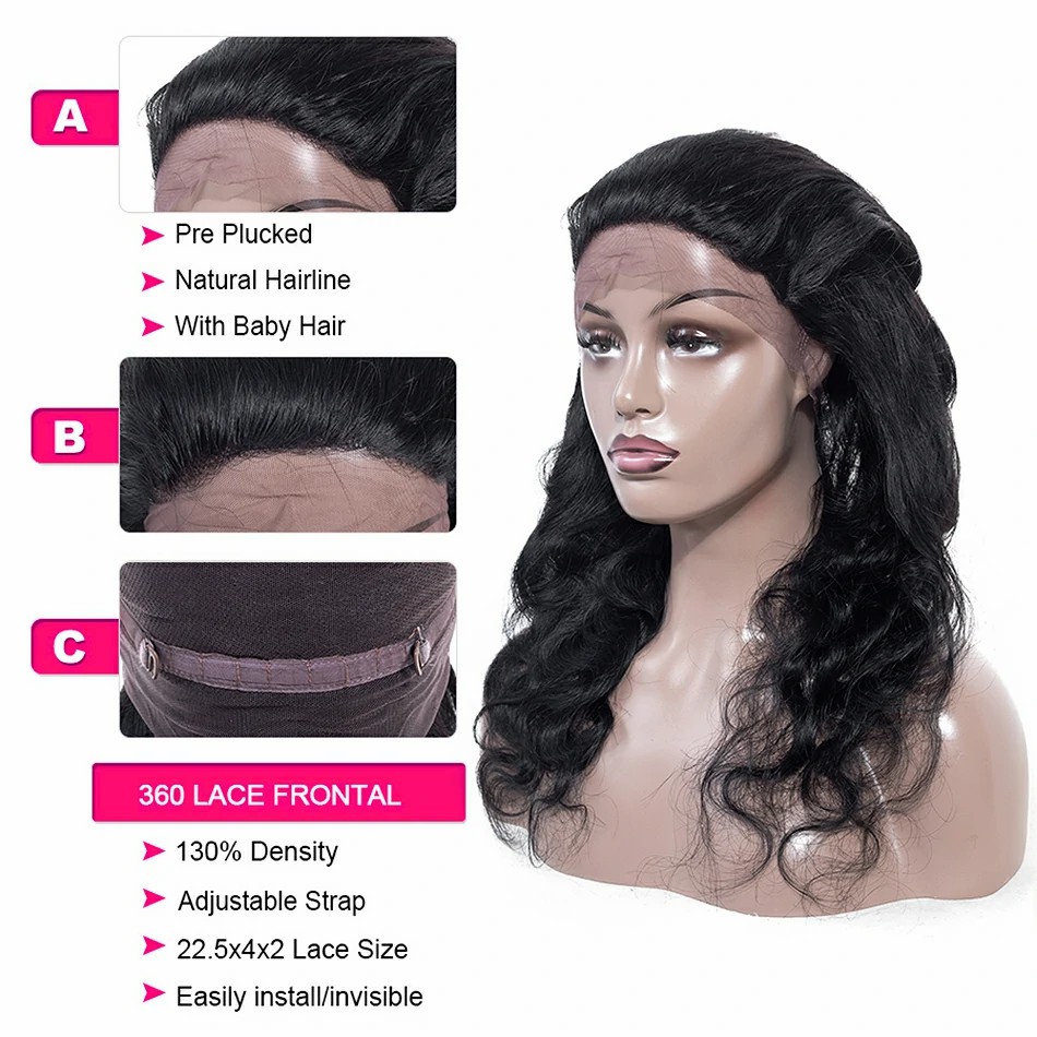 360 frontal lace closure  [L360-007]